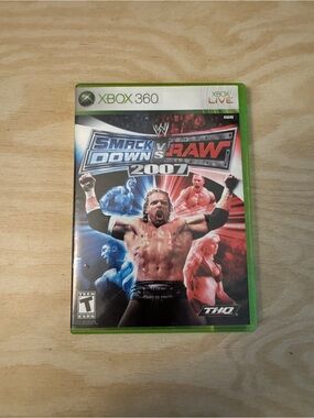 WWE SmackDown vs Raw 2007 (Xbox 360) CIB Complete - Tested!